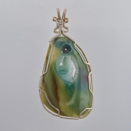 Crystal Ocean Jasper Pendant