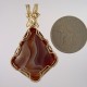 Ribbons Lake Superior Agate Pendant