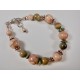 Kona Dolomite and Isle Royale Greenstone Bead Bracelet