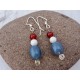 Leland Blue stone red, white, and blue earrings