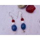 Leland Blue stone red, white, and blue earrings