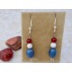 Leland Blue stone red, white, and blue earrings