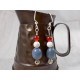 Leland Blue stone red, white, and blue earrings