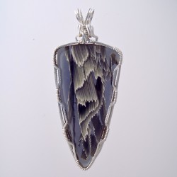 Night Breeze Black and White Pendant