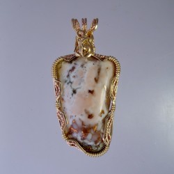 Copper Effects Datolite Pendant