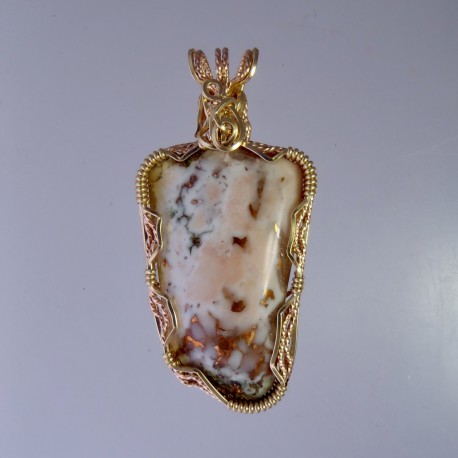 Copper Effects Datolite Pendant