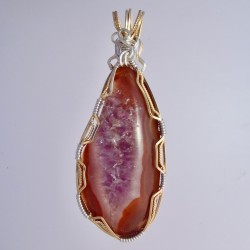 Pool of Amethyst Lake Superior Agate Pendant