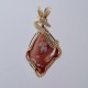 Pink Dancelot Lake Superior Agate Pendant