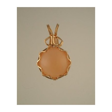 Peach Moonstone Pendant