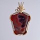 Midnight Wine Lake Superior Agate Pendant