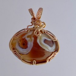 Hurricane Lake Superior Agate Pendant