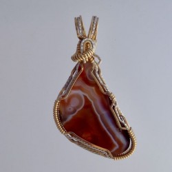 Laughing Face Lake Superior Agate Pendant