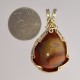 A Tinge of Yellow Lake Superior Agate Pendant