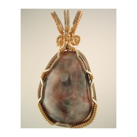 Prehnite (Upper Peninsula Thomsonite) Pendant