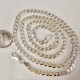 24" Sterling Silver 4.6 mm Curb Chain