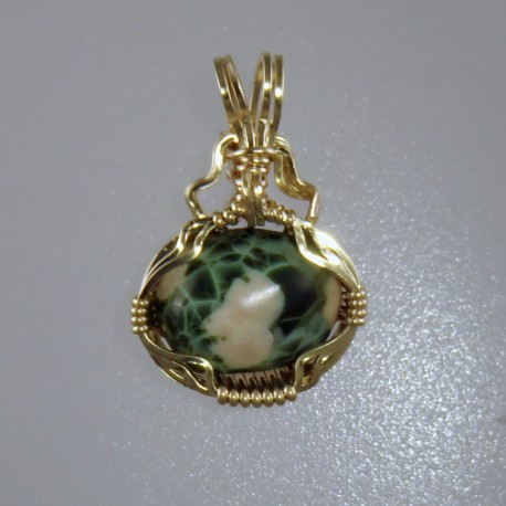 Pink Envy Isle Royale Greenstone Pendant