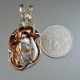 Copper Silver Nugget Pendant