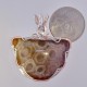 Pink Lemonade Petoskey Stone Pendant