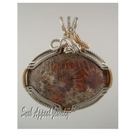 Indonesian Petrified Coral Pendant