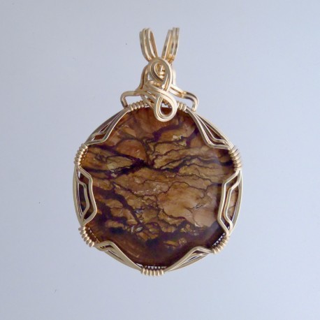 Wasteland Deschutes Picture Jasper Pendant