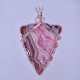 Queen's Emblem Brown Rhodochrosite Pendant