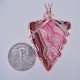 Queen's Emblem Brown Rhodochrosite Pendant