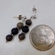 Petoskey and Black Onyx Earrings