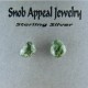 Isle Royale Greenstone Sterling Silver Stud Earring