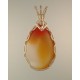 Lemon Slush Queensland Agate Pendant