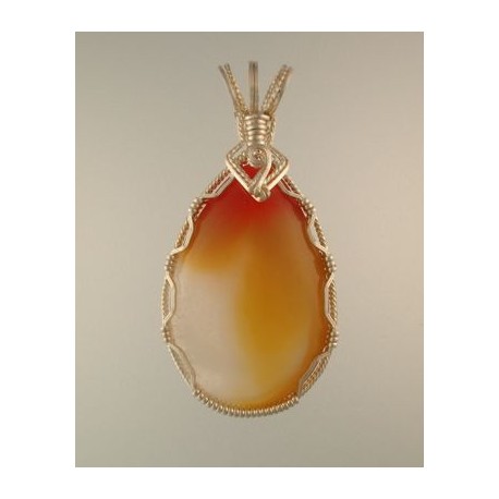 Lemon Slush Queensland Agate Pendant