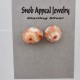 Large Thomsonite Stud Earrings