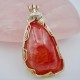 Crystal Rose Rhodochrosite Pendant