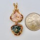 Superior Pair Greenstone and Thomsonite Pendant