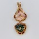 Superior Pair Greenstone and Thomsonite Pendant