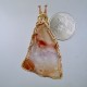 Hushed Tones Amethyst Lake Superior Agate Pendant