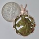 Green Steed Carved Unakite Horse Pendant