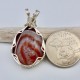 Ring-Tailed Candy Striped Lake Superior Agate Pendant