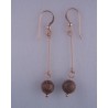 Picture Jasper Long Dangle Earring