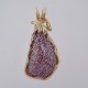 Tiny Agates Dinosaur Bone Pendant