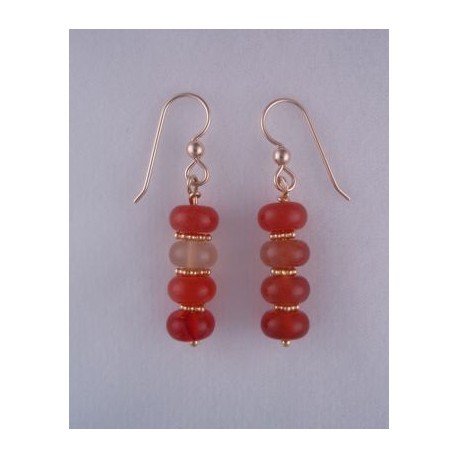 Red Agate Earrings