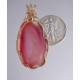 Effervescent Pink Druzy Pendant