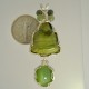 Profusely Green Petrified Wood Cat's Eye Jade Pendant