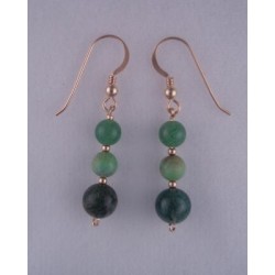 Green Bead Earrings