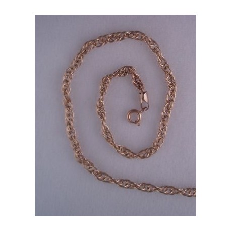 16-inch Gold-Fill 4mm Rope Chain