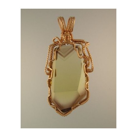 Lemon Quartz Phantom Pendant