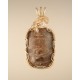 Pink Ghost Petoskey Stone Pendant