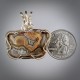 Mustard Spray Condor Agate Pendant