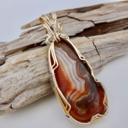 Crystal River Lake Superior Agate Pendant