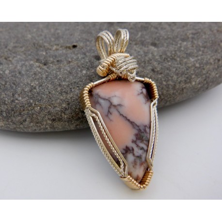 Demure Pink Datolite Pendant