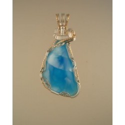 Beautiful Blue Victoria Stone Pendant